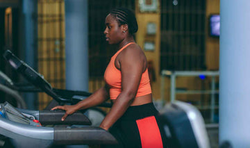 Woman on treadmill in the gym