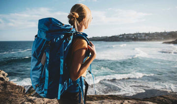 woman hiking in Cornwall, UK