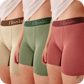 Flissie womens boxers in brown, green and pink